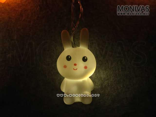Rabbit Carrot Fairy LED Light Garland