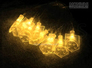 Singapore Flag Fairy LED Light Garland Decoration (8 Mode USB with Remote)