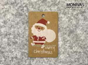 Santa Claus Christmas Kraft Gift Tags (10pcs)