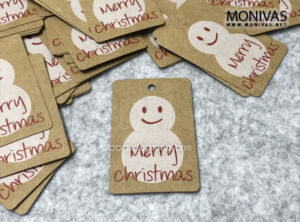 Snowman Christmas Kraft Gift Tags (10pcs)