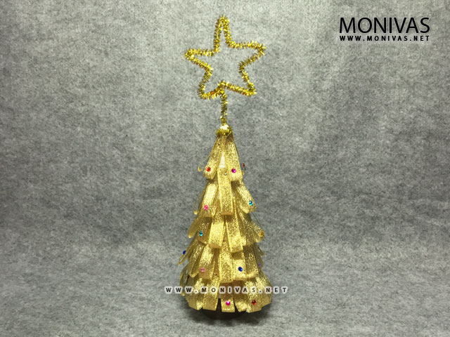 Glamorous Gold Mini Christmas Tree Crafting Kit