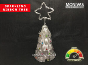Sparkling Silver DIY Mini Christmas Tree Crafting Kit