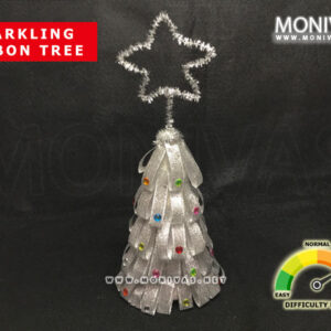 Sparkling Silver DIY Mini Christmas Tree Crafting Kit