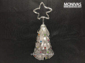 Sparkling Silver DIY Mini Christmas Tree Crafting Kit